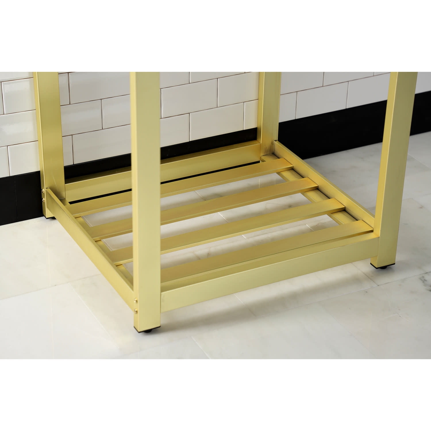 Kingston Brass VSP2522A0 25" Wide X 30" High Console Stand - Black