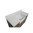thumbnail image 3 of Yorkshire 48" Farmhouse Bathroom Vanity with Weathered Gray Cabinet and Engineered Marble Top, 3 of 7