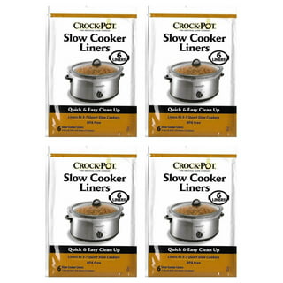 Crock Pot 2-6 Quart Slow Cooker, Plastic Liners, 10ct 18x 14