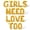 Gold, variant on Letter Balloons - GIRLS NEED LOVE TOO 16" Inch Alphabet Letters Foil Mylar Balloon Pride Day Party Banner (Pink)