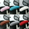 thumbnail image 4 of Armrest Slipcover Pads, Office Chair Arms Protector, Stretchable Chair Covers for Desk/Rotating/Computer Chair, Coffee, 2Pairs, 4 of 6
