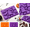 #04924260529001A9 Purple, variant on Halloween Silicone Mold for Chocolate Candy Mold with Bat Witch Hat Broom Spider Shapes for Halloween Treats Baking (Purple)