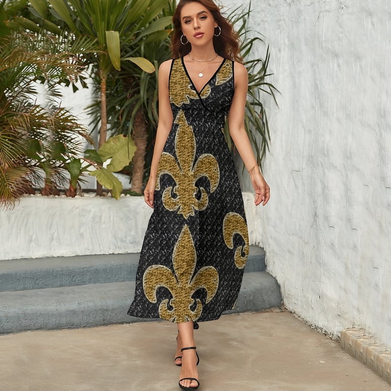 black and gold elegant dresses Baltic Born Womens Azura Gown | Black + Gold | Color: Black and Gold main image 0