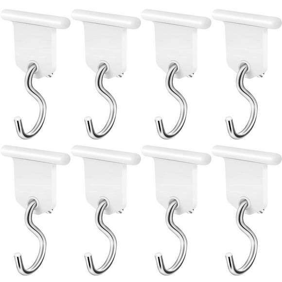 BUYISI 8 X S-Shape Camping Awning Hooks Clips Racks Tool Awning Clothes Hooks Rv Tent Hangers Light Hangers For Caravan Camper