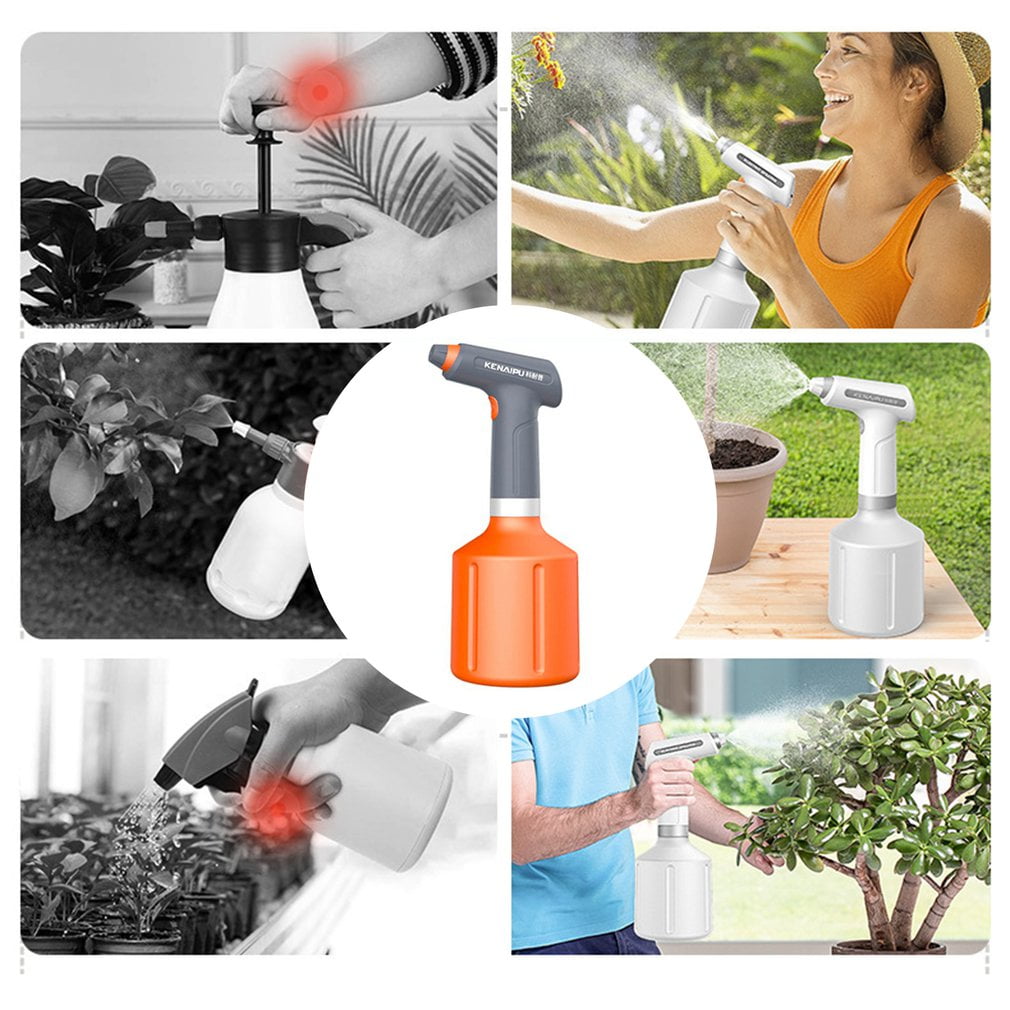 900ML Electric Plant Sprayer Adjustable Spout Spray Bottle Fogger Gardening