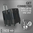 thumbnail image 3 of TACH V3 Connectable Hard Shell Carry On Spinner Suitcase Luggage Bag, Black, 3 of 6