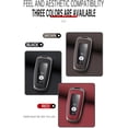 thumbnail image 6 of Leather Key Fob Cover with Keychain Metal Key Case Shell Full Protection Fit for Lincoln Nautilus Corsair Aviator Navigator Key Cover 2 3 4 5 Buttons, 6 of 7