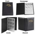thumbnail image 3 of 120 Pockets Coinn Collection Album - 30x30mm/1.2x1.2inch Coinn Holder Book Coinn Storage Album Money Penny Pocket for Collectors Black, 3 of 5