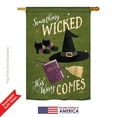 thumbnail image 2 of Breeze Decor BD-HO-H-112082-IP-BO-DS02-US 28 x 40 in. Seasonal Halloween Impressions Decorative Vertical House Flag - Something Wicked Fall, 2 of 4
