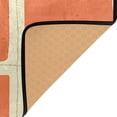 thumbnail image 4 of Orange Squares Pattern Memory Foam Area Rug 31"x20" Non Slip, Absorbent, Fade Proof for Living Room, Bedroom, Office, 4 of 7