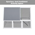 thumbnail image 2 of Backyard Weatherproof A-Frame Quail Cage with Galvanized Wire Mesh for 8 Quails, White, 2 of 8