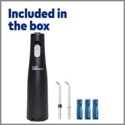 Waterpik Cordless Express Portable Water Flosser with 2 Settings, 2 Tips, ADA Accepted, Black (Packaging May Vary)