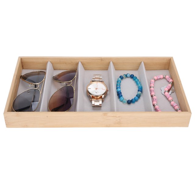Organizador De Gafas De Madera, 5 Rejillas, Estuche Para Gafas, Soporte Para Gafas De Sol, Organizador De Gafas, Caja Para Gafas, Bandeja Para Gafas, Escaparate, Organizador,