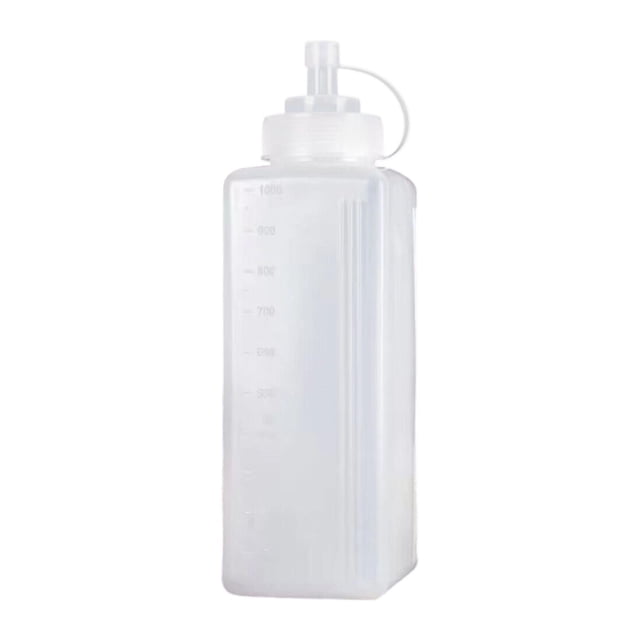 Botella exprimible, dispensador de ketchup, boca ancha, dispensador de salsa, botella de ketchup 1000 ml