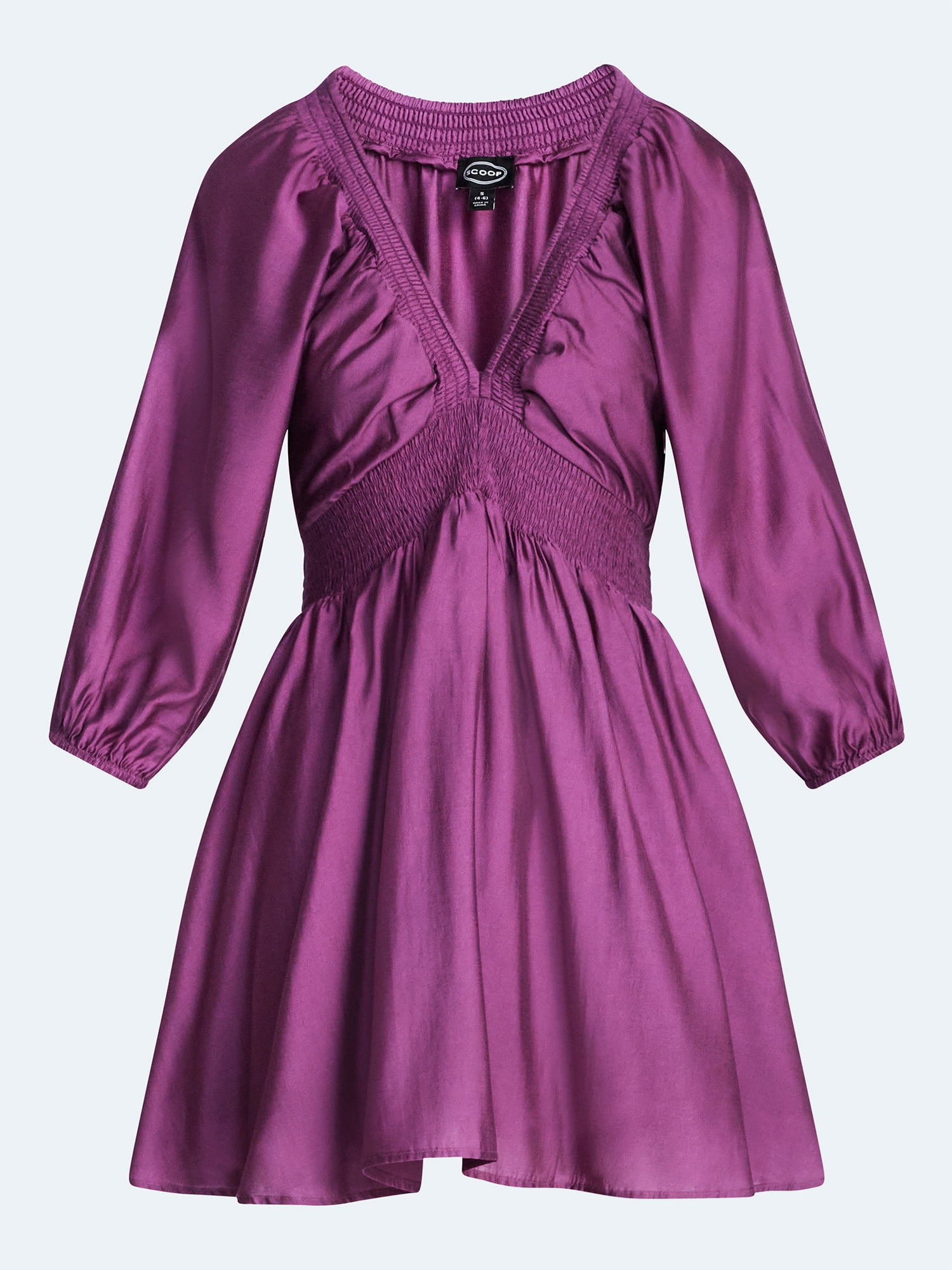 Scoop Women's and Women's Plus Mini Raglan Dress, Sizes XS-4X