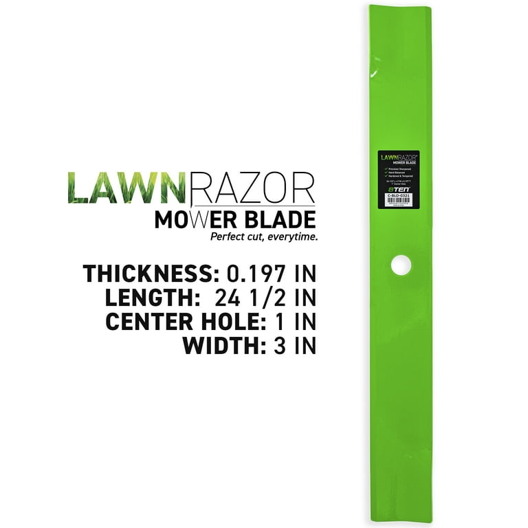 LawnRAZOR Blade for Exmark 72 inch Deck 103-6389-S Low Lift 3 Pack