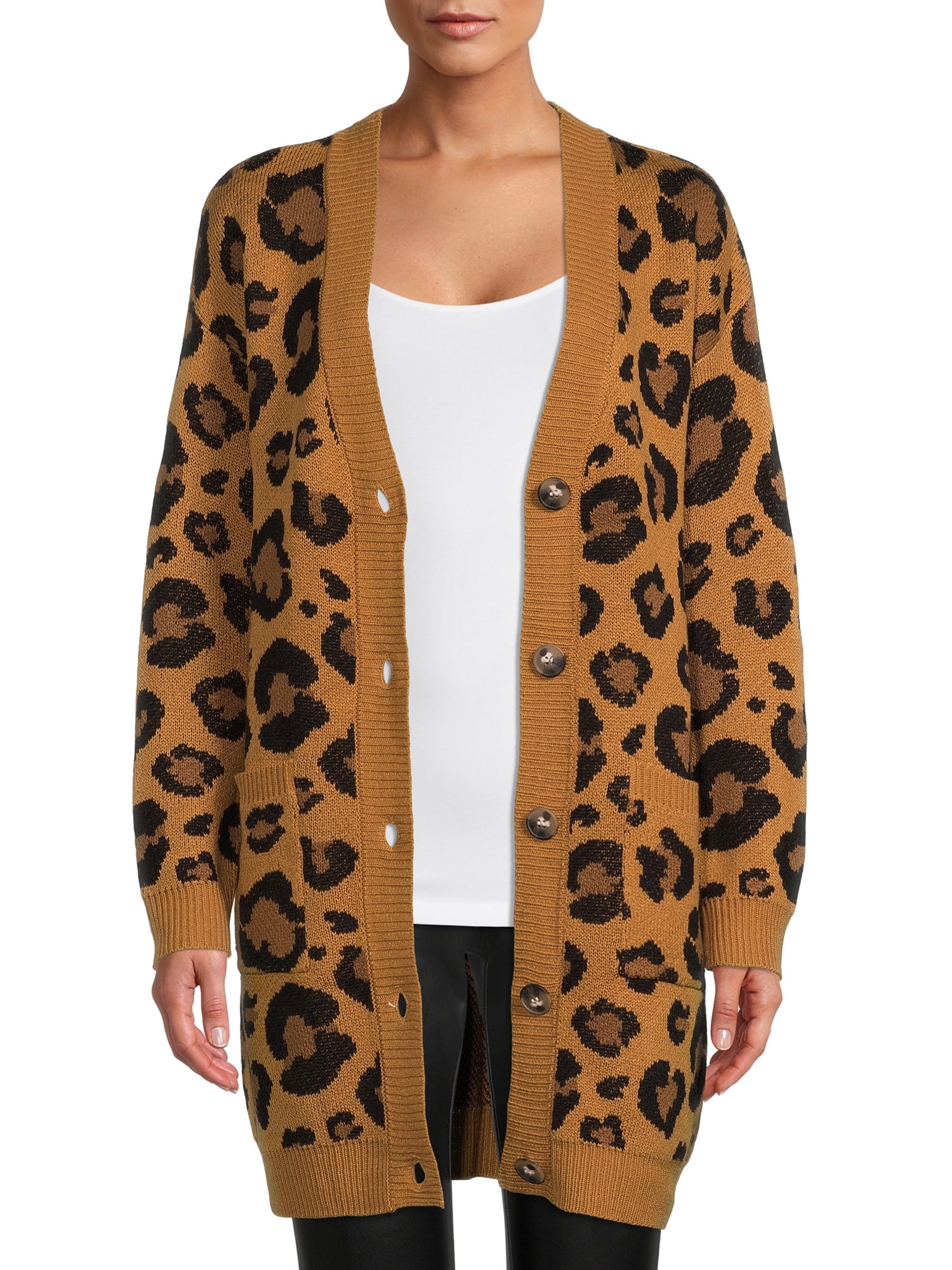 No Boundaries Juniors Jacquard Cardigan 