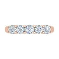 thumbnail image 3 of 1 Carat (ctw) 5-Stone Diamond Wedding Band Ring in 10K Rose Gold (Ring Size 9.25), 3 of 5