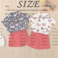 thumbnail image 2 of XUELUO Toddler Boys Casual Outfit Sets Independence Day Gentleman Children Set Infant Summer Letter Short Sleeve Shirts And Overall Shorts Two Piece Clothing Holiday Wear, 2 of 7