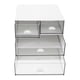 thumbnail image 2 of Dressing Table Organizer Plastic Storage Box Practical Multi-layer Makeup Holder White 1Pack, 2 of 4