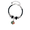 thumbnail image 2 of Delight Jewelry Silvertone Large Enamel Fall Leaf Granddaughter Celtic Knot Leather Bead Bracelet, 7"+2" Extender, 2 of 4