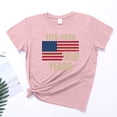 thumbnail image 5 of Leey-World America 250 T Shirts Women American Flag T-Shirt July 4th Graphic Tee 250 4th Of July Shirts Women(Light Pink,S), 5 of 8