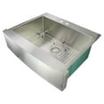 thumbnail image 6 of Transolid Diamond 30'' x 25'' Dual Mount Kitchen Sink, 6 of 7
