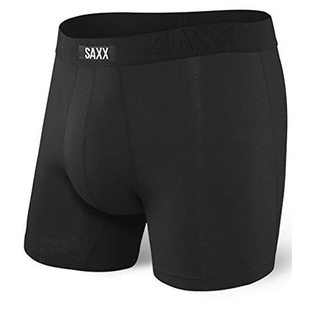 Saxx Saxx Underwear Men S Boxer Briefs Undercover Men S Underwear Boxer Briefs With Fly And Built In Ballpark Pouch Support Black X Large Walmart Com Walmart Com