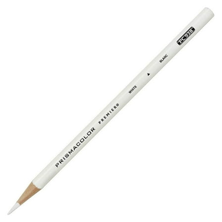 3365 Premier Soft Colored Pencil, White (Pack of 12)