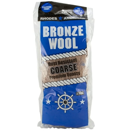 Homax Bronze Wool, Coarse Grade, 3 pads