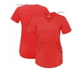 thumbnail image 5 of Adar Pro Scrubs For Women - Modern V-Neck Scrub Top - P7002 - Apple - 3X, 5 of 7