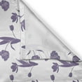 thumbnail image 3 of Ambesonne Purple Tulip Kitchen Curtains, Monochrome Blooming, 55"x30", Pale Eggplant and White, 3 of 3