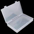 thumbnail image 3 of Rectangular Clear Plastic Storage Containers Box with Hinged Lid for Beads and Other Small Craft Items, 3 of 7