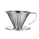 thumbnail image 1 of Coffee Dripper Stainless Steel V-Shape Dripper Coffee Funnel Hand Brewed Coffee Filter Pour Over Coffee Brewing, 1 of 5