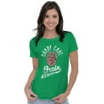 thumbnail image 3 of Funny Christmas Candy Cane Brain Womens Slim Fit Graphic Tee Brisco Brands S, 3 of 5