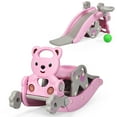 thumbnail image 1 of Costway Baby Rocking Horse Slide Set 4-in-1 Kids Swing Toys w/Basketball Hoop Ferrule, 1 of 10