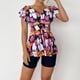 thumbnail image 4 of Elegante traje de baño informal con estampado de vendaje de cuerpo partido conservador para mujer OAVQHLG3B Store lin121212, 4 of 4