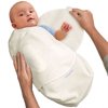 Kiddopotamus - Swaddle Me Microfleece Adjustable Wrap, Ivory