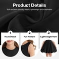 thumbnail image 5 of Actgleam Girls Short Sleeve Tutu Dress Birthday Wedding Party Tulle Dresses,Sizes 5-12,Black, 5 of 11