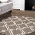 thumbnail image 3 of Superior Geometric Ornamental Trellis Area Rug, 5' x 5', 3 of 7