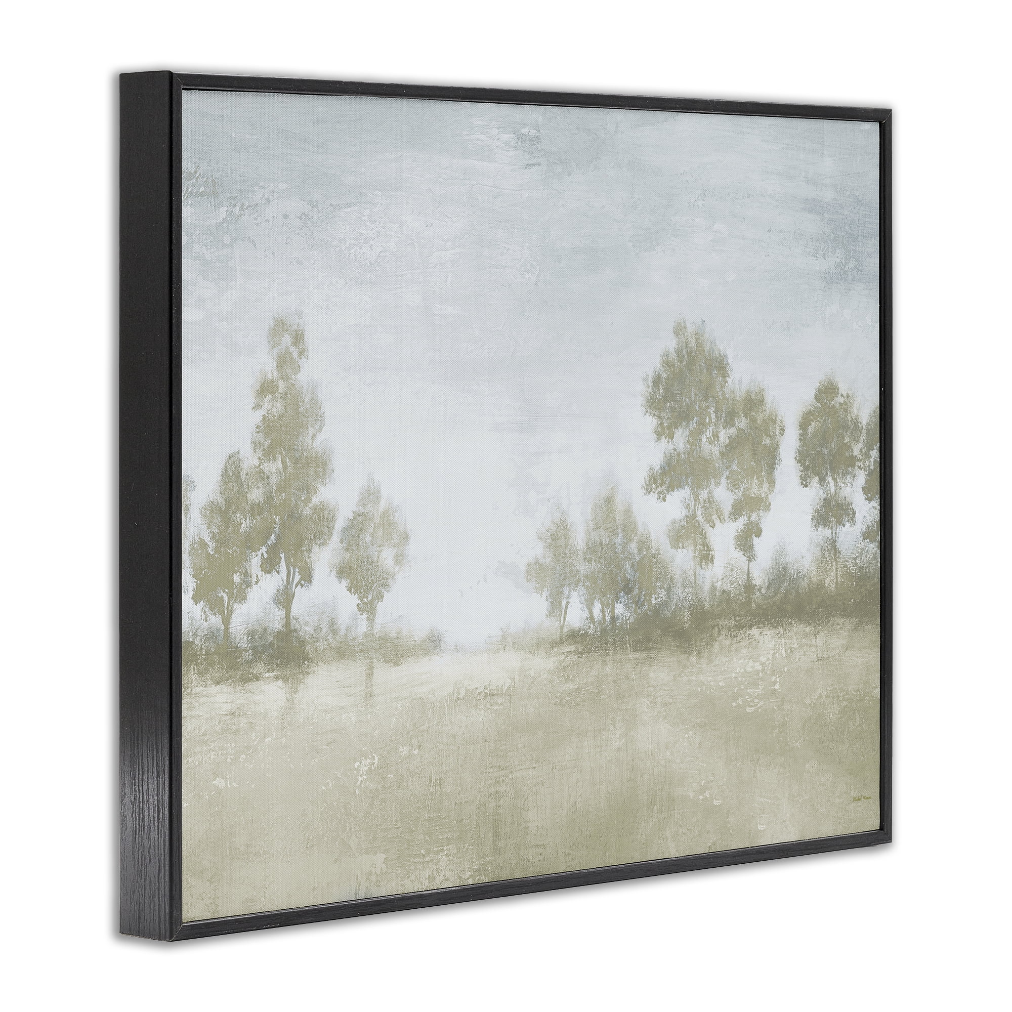 Stupell Industries Soft Distant Valley Landscape Black Framed Giclee Art, design by Michael Marcon