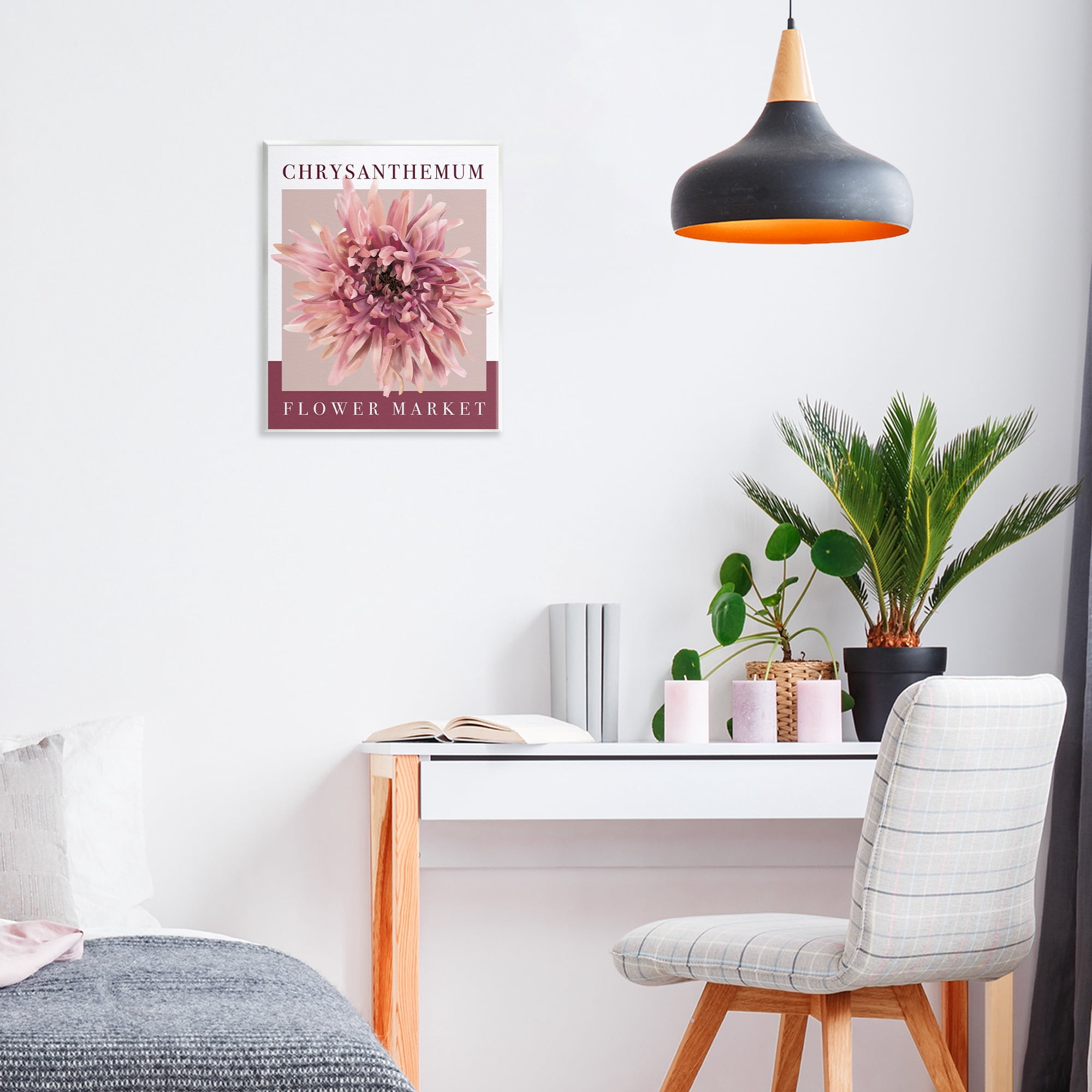 Stupell Industries Chrysanthemum Flower Market Wall Plaque Art, design by Jennifer Stith