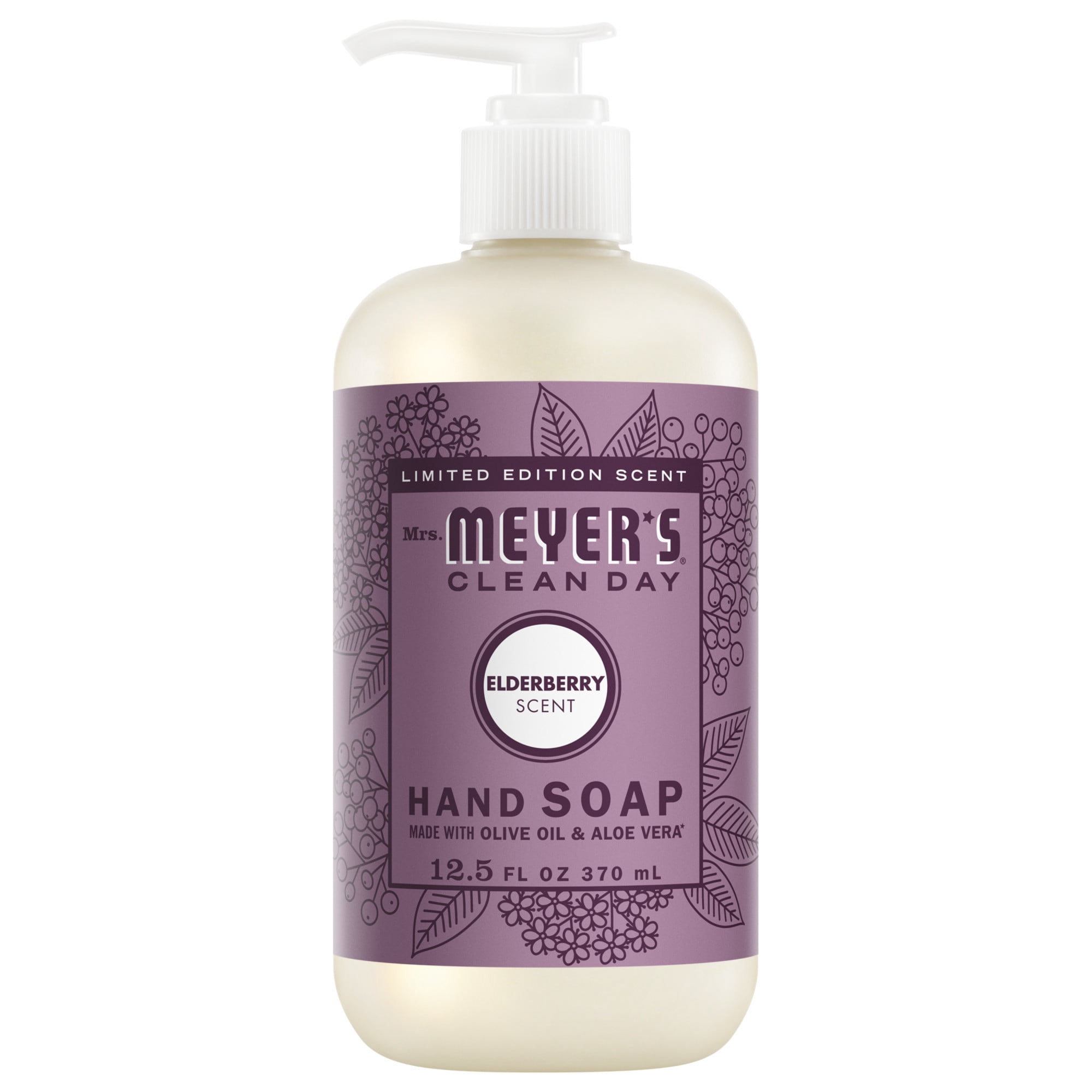 Mrs. Meyer’s Clean Day Hand Soap, Elderberry Scent, 12.5 Fl Oz