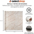 thumbnail image 2 of Papel Tapiz Azulejo Mármol Rollo Vinil Adhesivo 10m X 60cm Beige con Cafe Piedra, 2 of 7