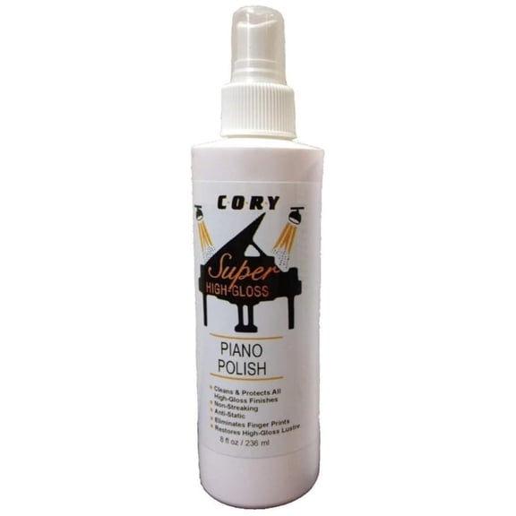Super High Gloss Piano Polish 8 Ounce Bottle for Pianos With High Gloss Finishes