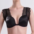 thumbnail image 4 of FcBaudy Bras for Women Everyday Bras Ladies' Lightweight Front Button With Small Floral Patterns Gathered With Steel Rings Thin Straps Back Button Bra Women bra, 4 of 5