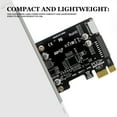 thumbnail image 2 of pitrice PCIE to Type-c Expansion Card Port Extender Component Adapting Accessories Universal Connector Equipment 19/20pin Adapter Cards, 2 of 8
