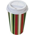 thumbnail image 2 of fun express 16 oz. paper bright christmas insulated coffee cups (12 cups), 2 of 2