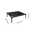 thumbnail image 1 of Outdoor Elevated Dog Bed Foldable Raised Pet Cot With Removable Canopy Shade Tent Breathable Dog Bed Carrying Bag For Camping ShopWise Round, 1 of 8