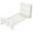 White-Twin, variant on Barara King Bedroom Bed Frame, Bed Platform Frame,Twin Size Bed Frame with 2 USB Ports with Storage Headboard and Lights-Twin Size